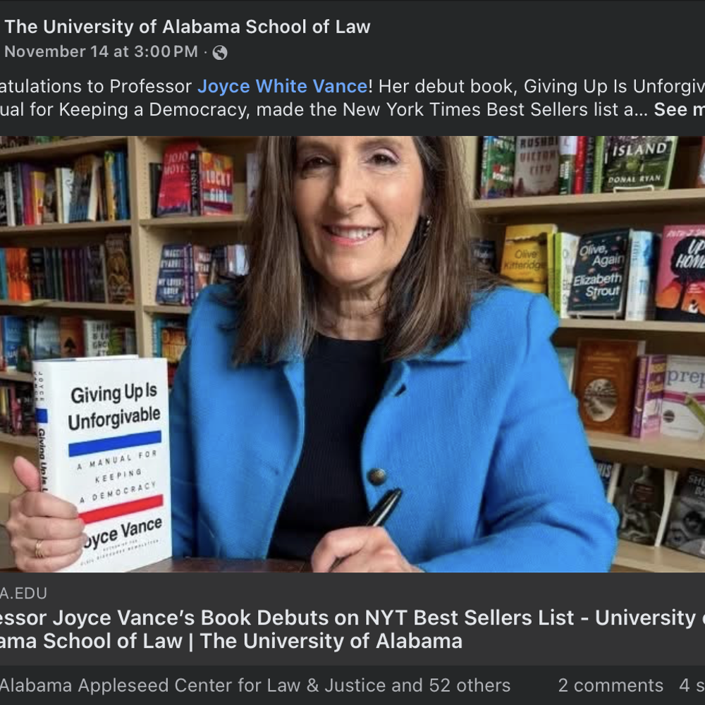 University of Alabama Law Facebook Alabama News