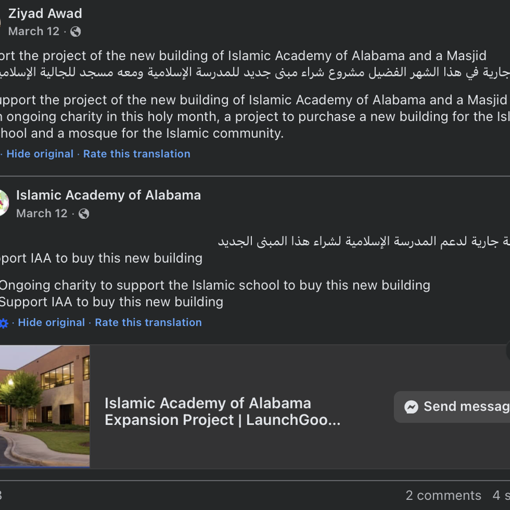 Isalamic Academy Alabama News