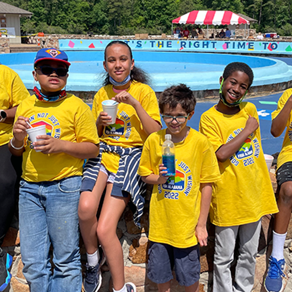 Students Enjoy Snowcones at Exceptional Anglers Event Alabama News
