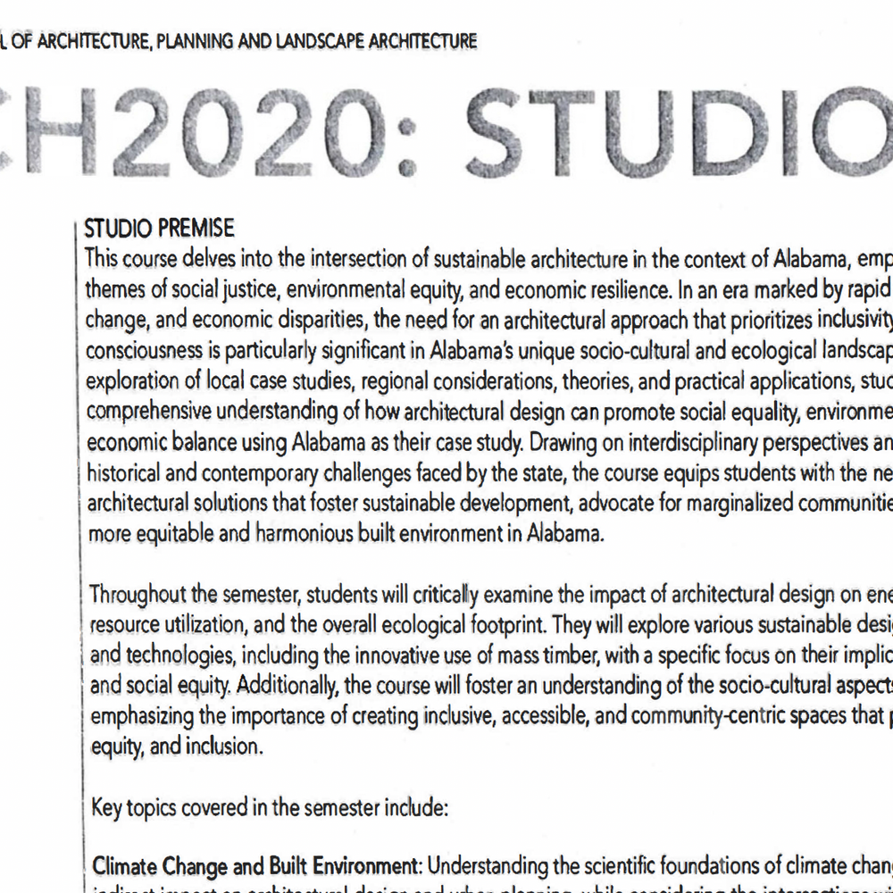 Studio Premise Auburn ARCH2020 Alabama News