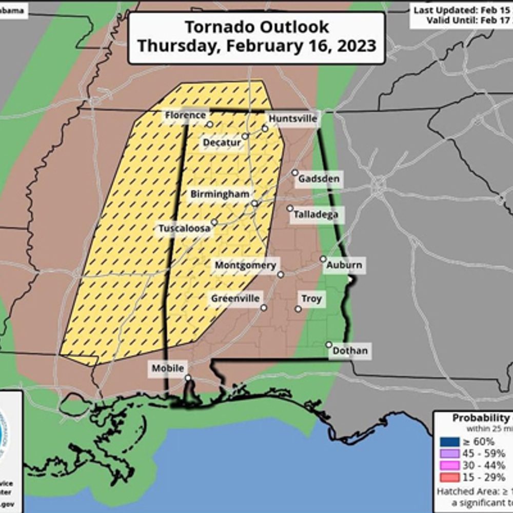 TORNADO OUTLOOK Alabama News