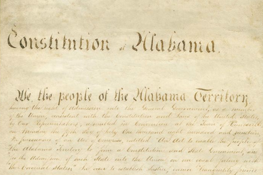 On This Day In 1819 Alabama s First Constitutional Convention Convenes On this day in 1819 alabama s first constitutional convention convenes