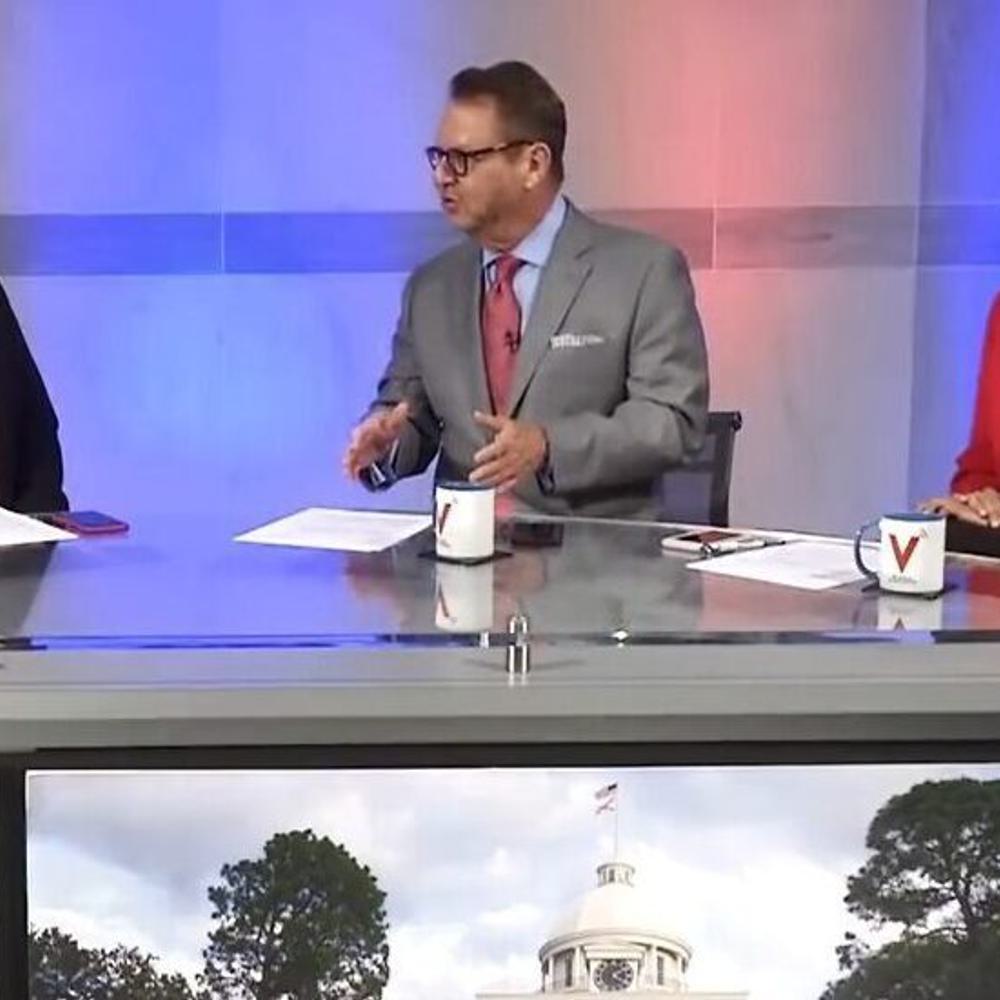 Screen shot from the June 3, 2018 broadcast of "The V" Alabama News