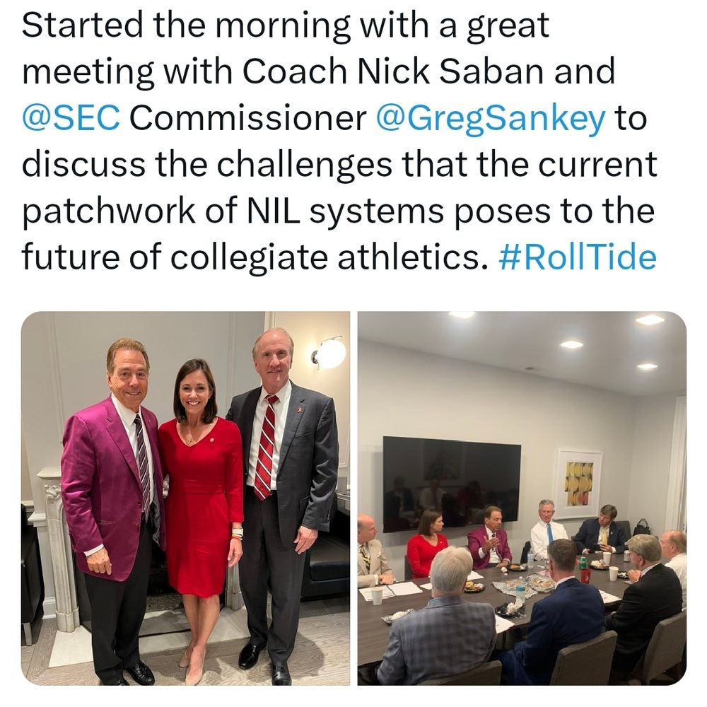 Twitter Sen Kate Britt with Saban Alabama News