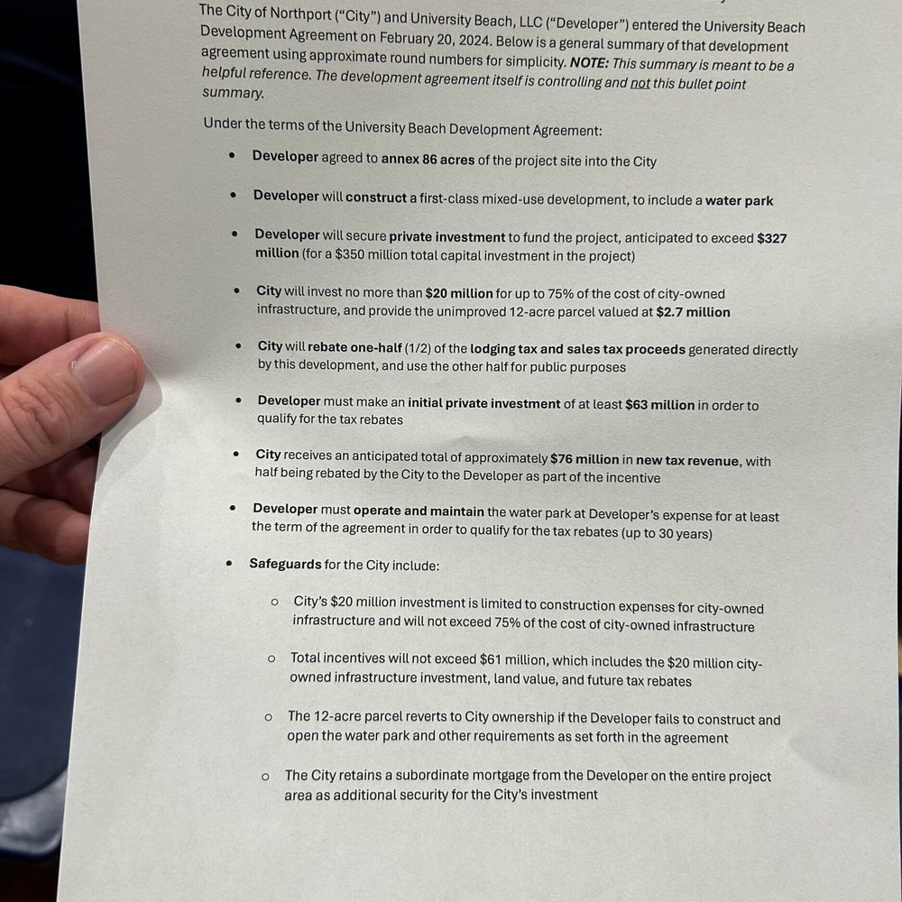 University Beach Meeting Handout Alabama News