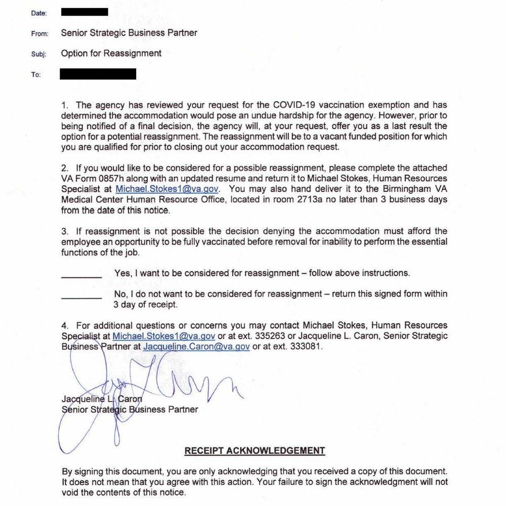 VA redacted letter 1 Alabama News