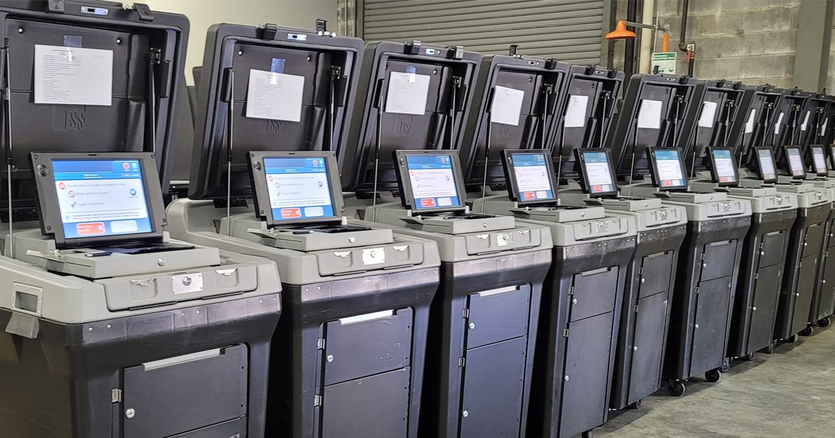 Express Poll Book Machine Tallapoosa County tests ES&S voting machines in preparation for midterms