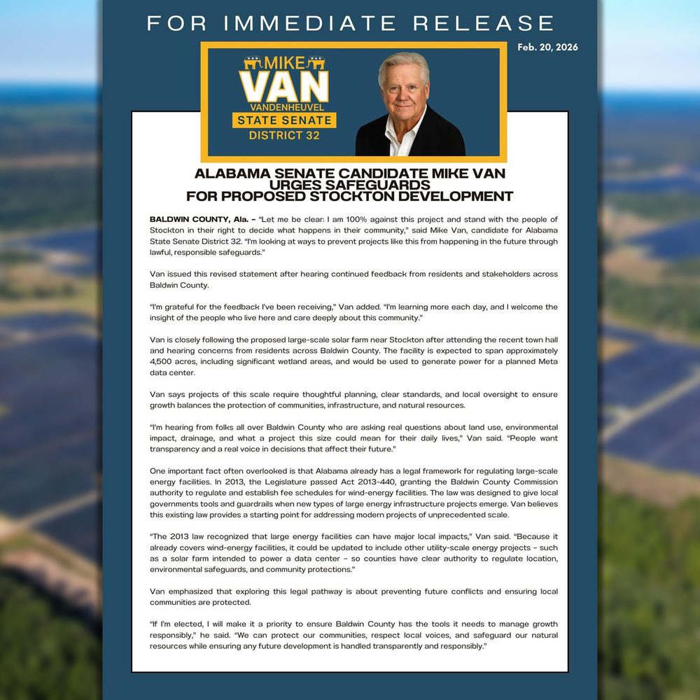 Van revised statement Alabama News