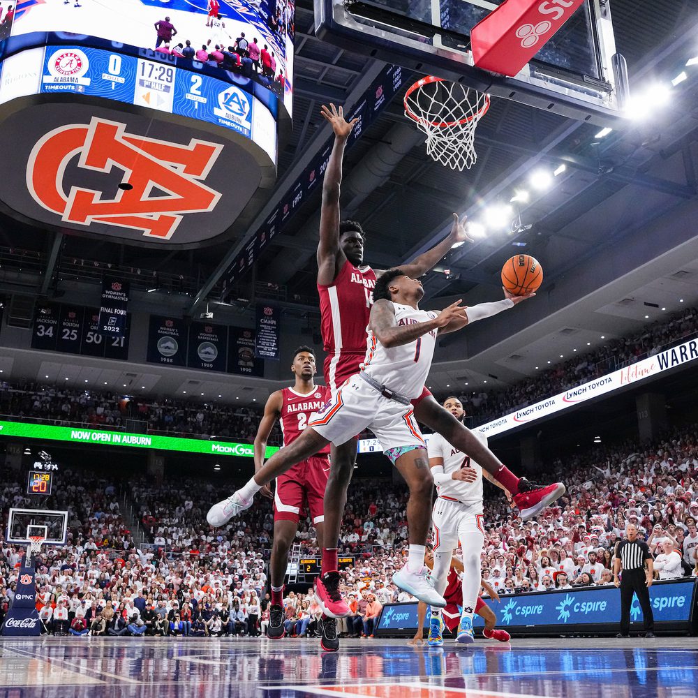 Wendell Green Jr. (1) during the game between the #3 Alabama Crimson Tide and the Auburn Tigers at Neville Arena in Auburn, AL on Saturday, Feb 11, 2023. Alabama News