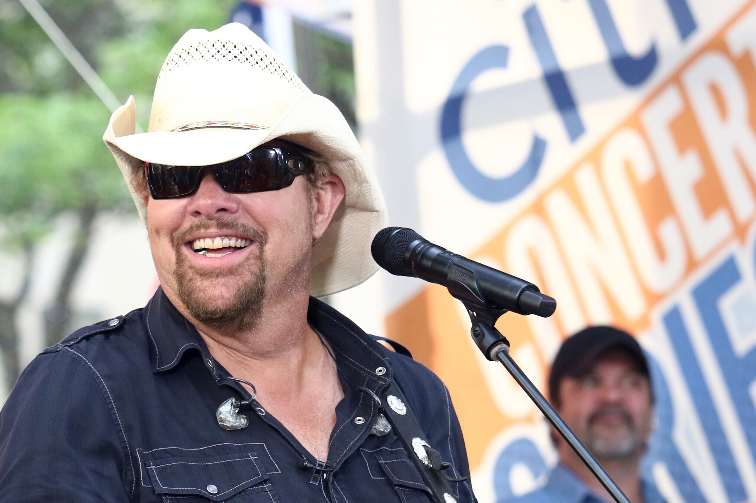 Country music recording artist Toby Keith performs on NBC's Today show at Rockefeller Plaza on Friday, July 5, 2019, in New York.