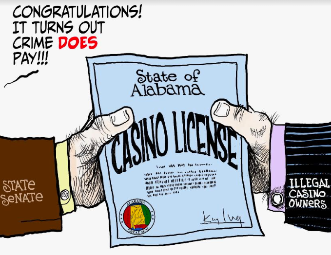 Alabama political news casino cartoon