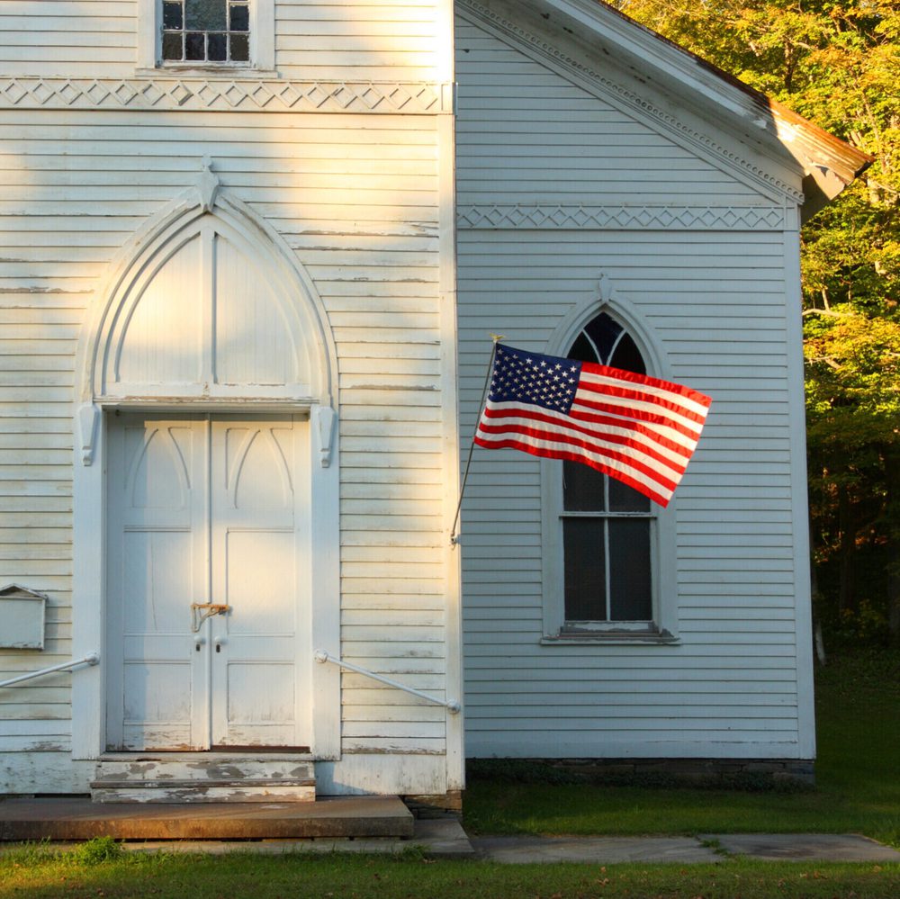 Church with American flag Alabama News