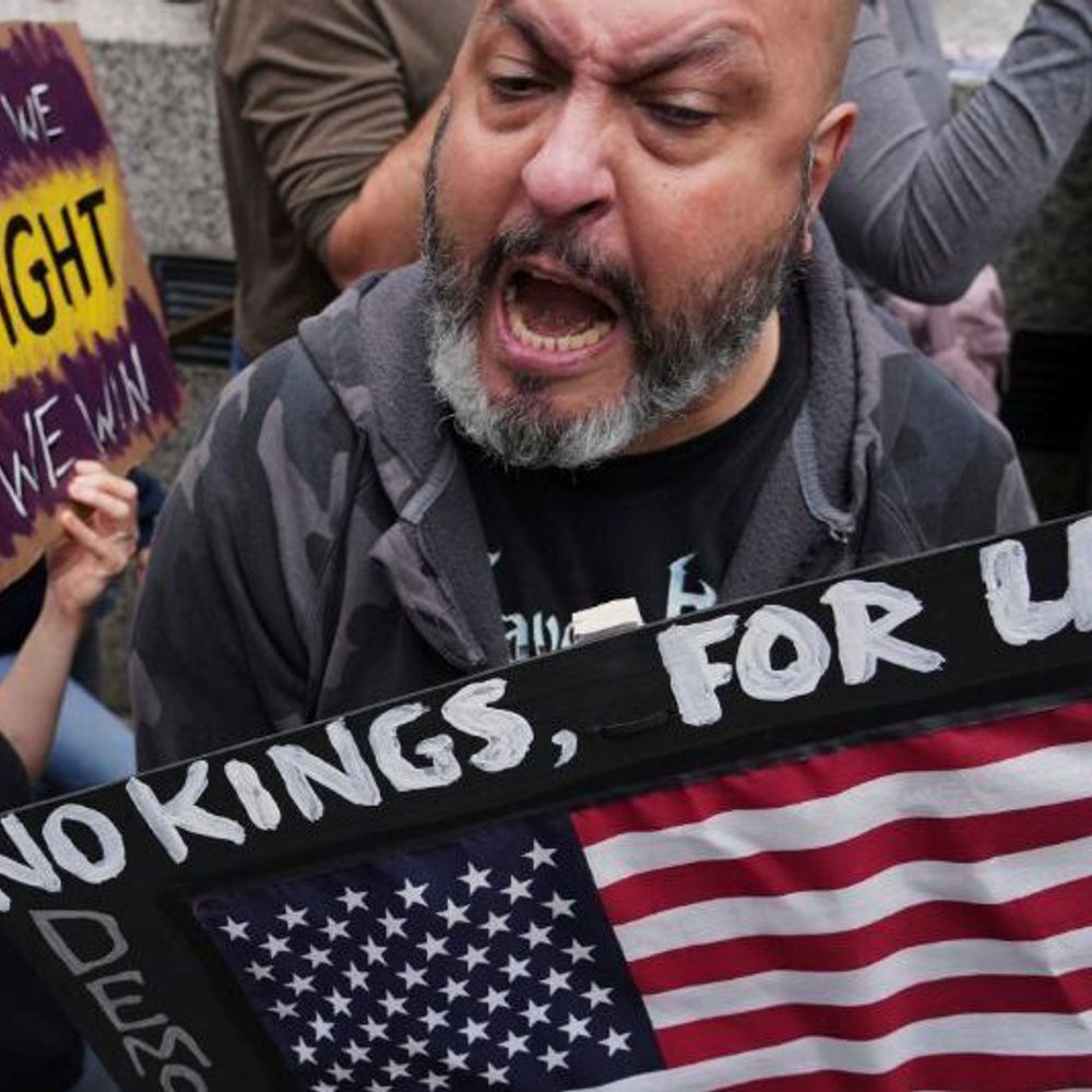 Untitled design 8People take part in the "No Kings Day" protest, Saturday, June 14, 2025, in Chicago Alabama News