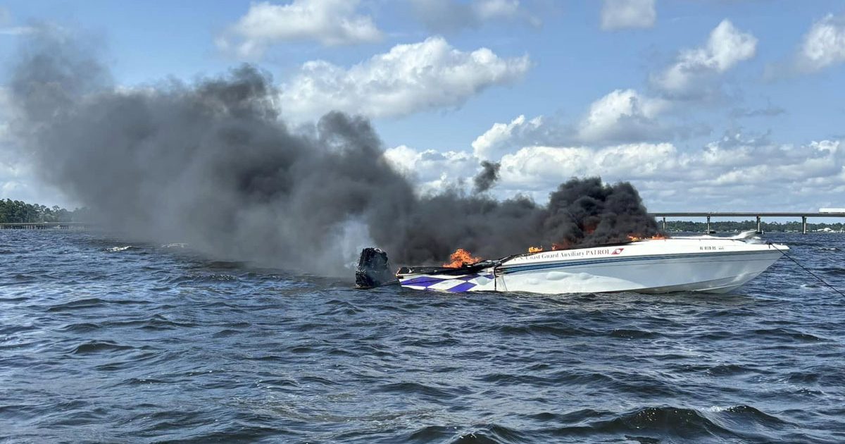 Man rescued from water after boat explosion in Perdido Bay