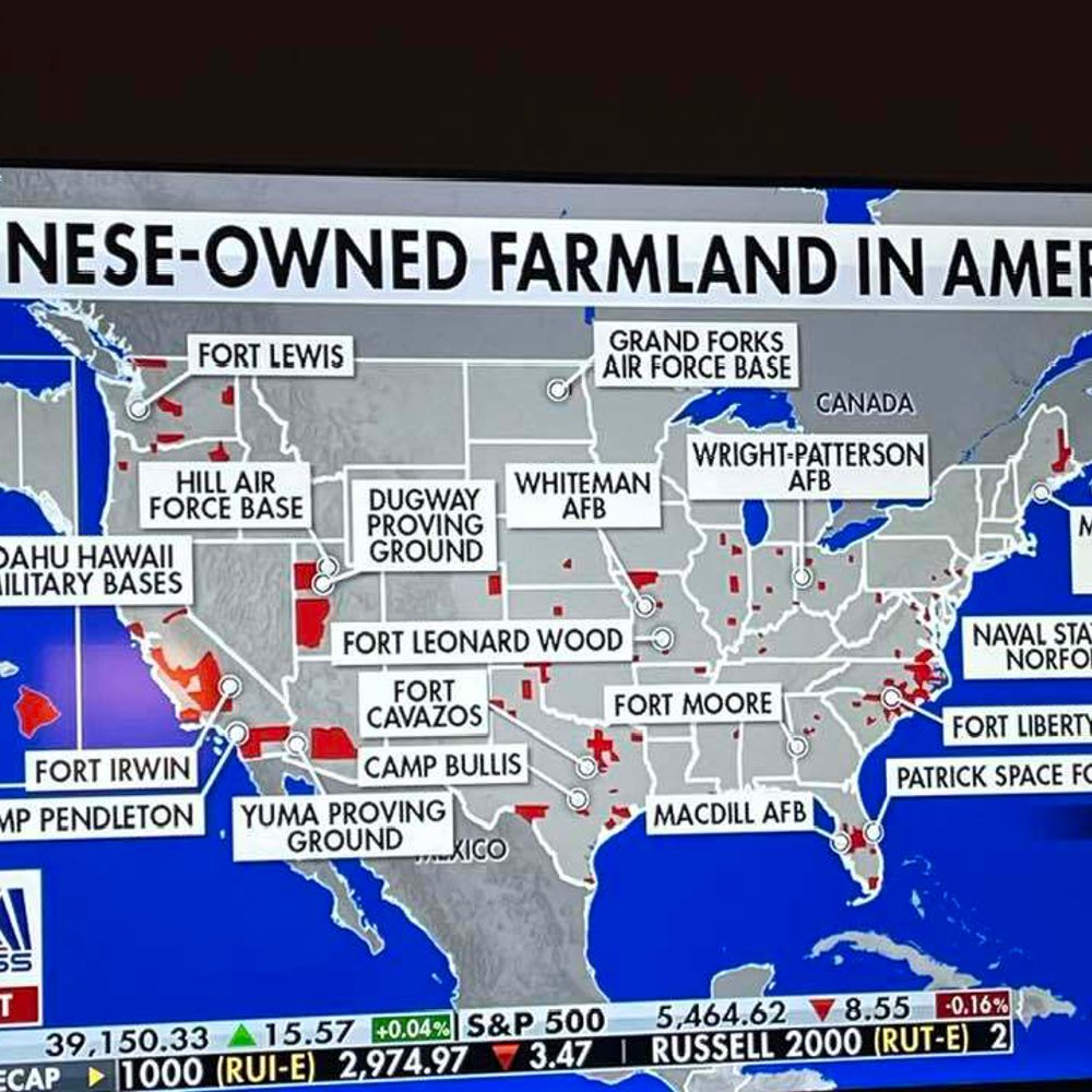 Chinese buy 19 'farms' near U.S. military facilities: None in Alabama
