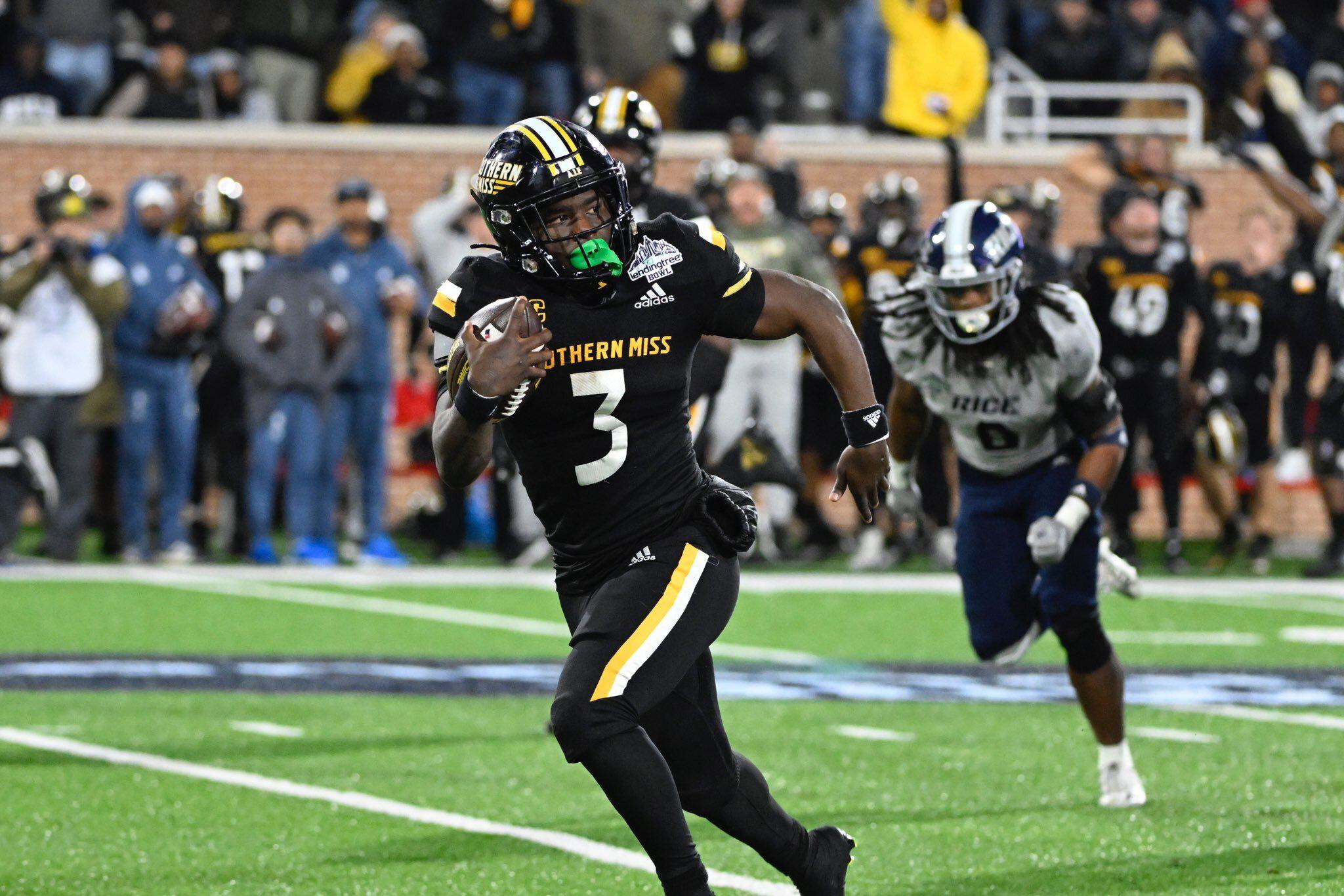Frank Gore Jr. of Southern Miss sets NCAA rushing record in LendingTree ...
