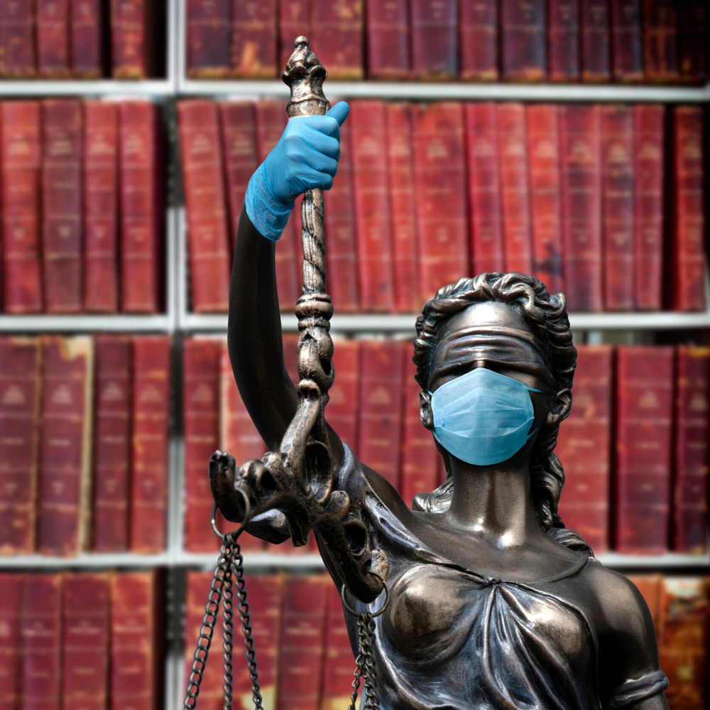 Lady justice COVID mask Alabama News