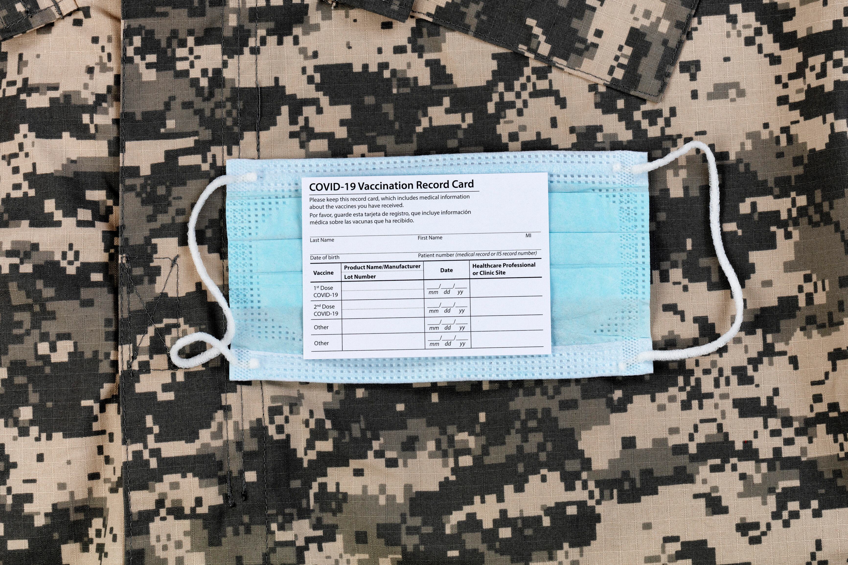 military vaccine card