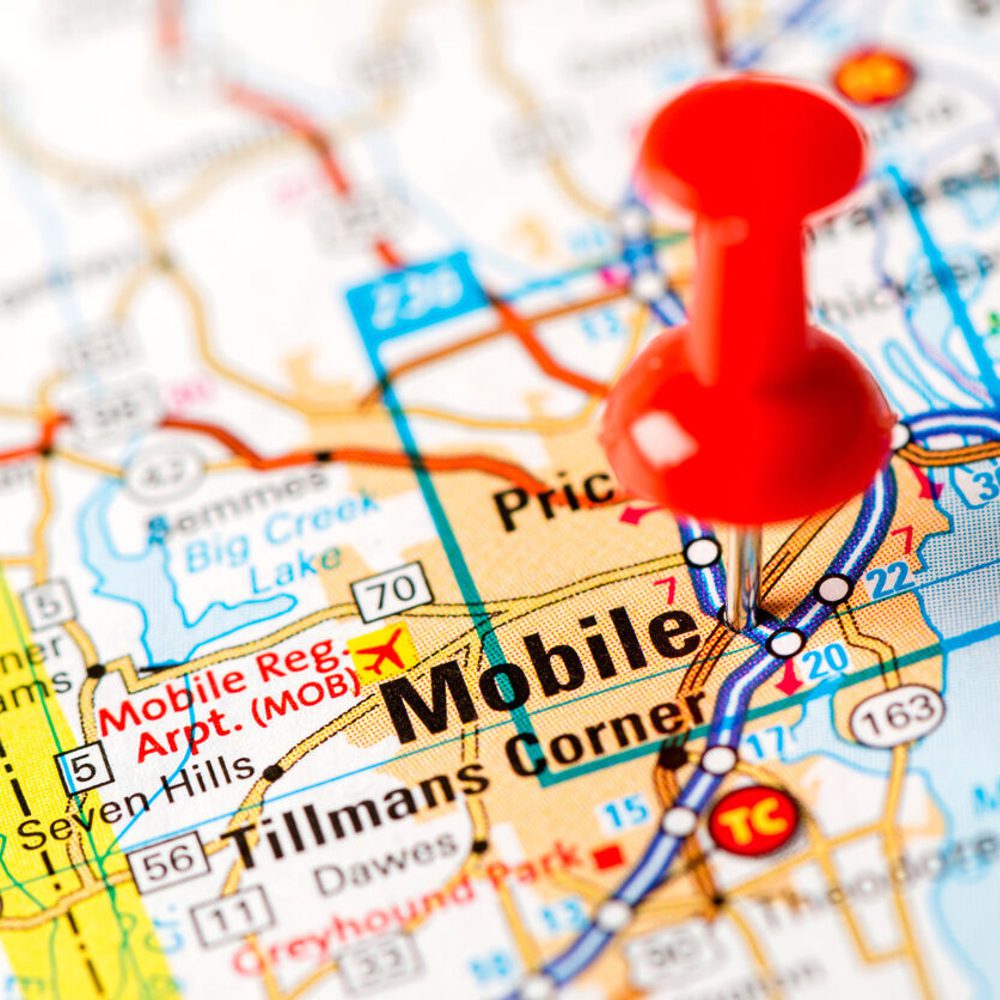 Mobile map Alabama News