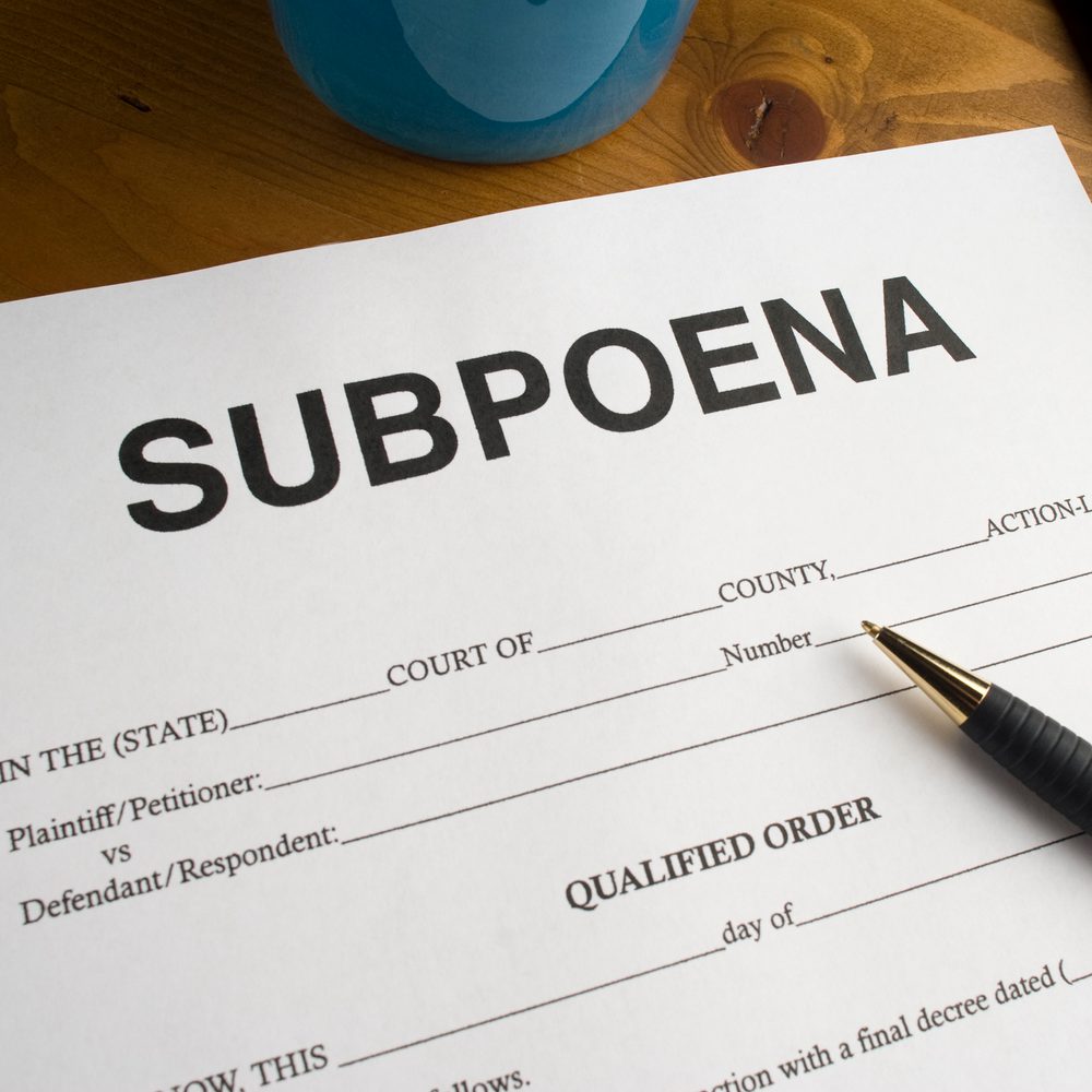 subpoena Alabama News