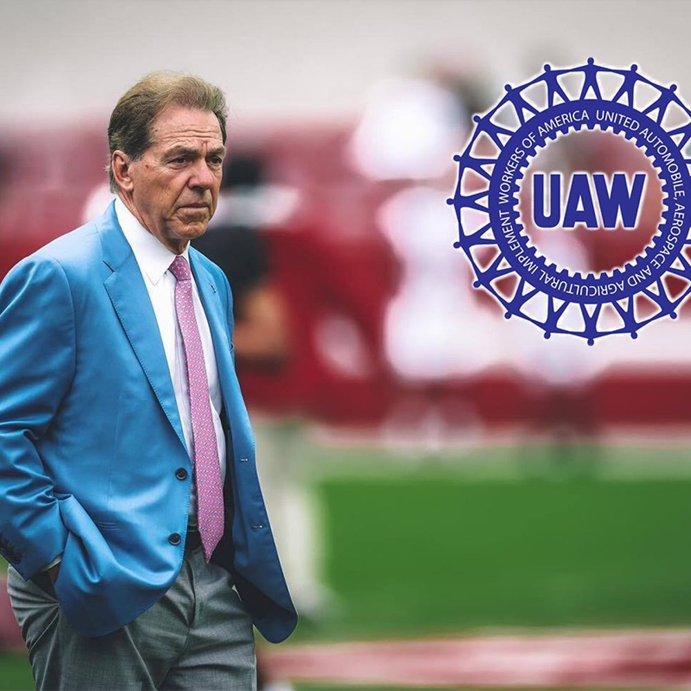 Nick saban uaw logo Alabama News