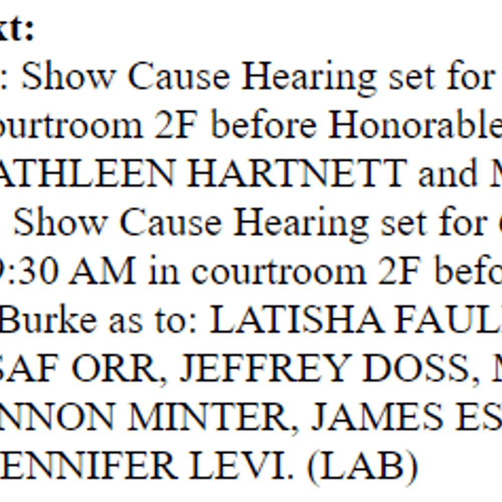 Showcausehearings Alabama News