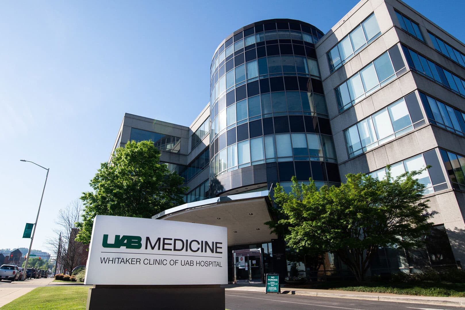 UAB's Whitaker clinic building exterior UAB's Whitaker clinic building exterior